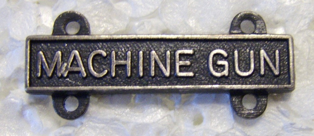 MACHINE GUN QUALIFICATION BAR - MARKSMANSHIP BAR