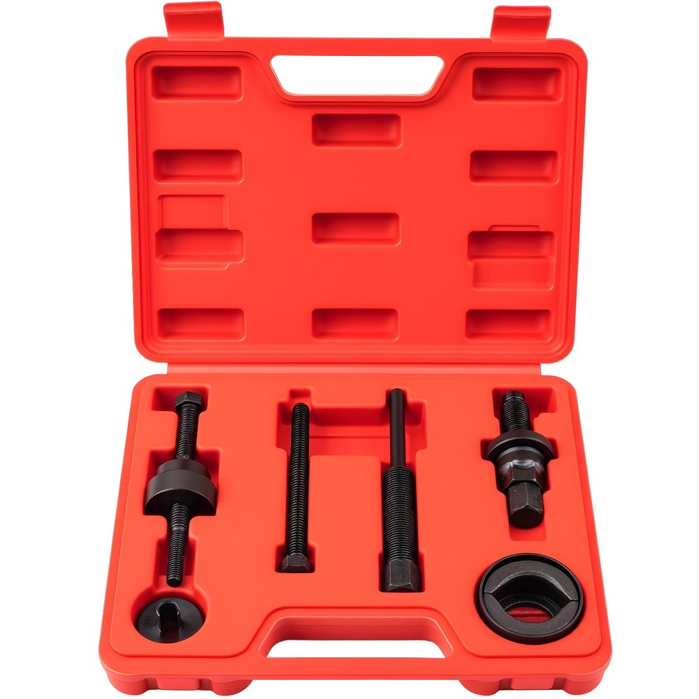Pulley Puller Installer Kit, Power Steering Pump Pulley Removal Tool for Mult...
