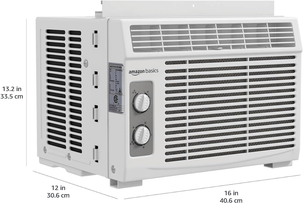Energy-Efficient 5000 BTU AC Unit with Washable Filter & Adjustable Window Kit
