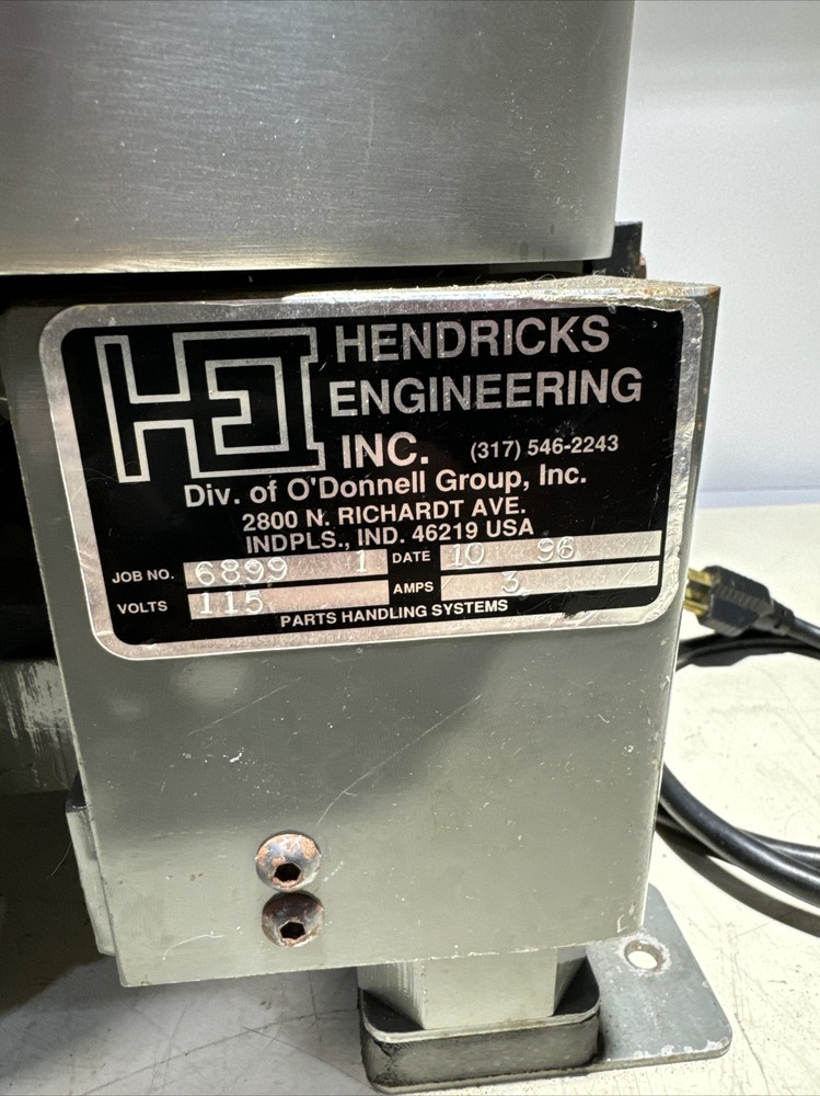 Hendricks Engineering 12” Vibratory Bowl Feeder 115V ~ Warranty