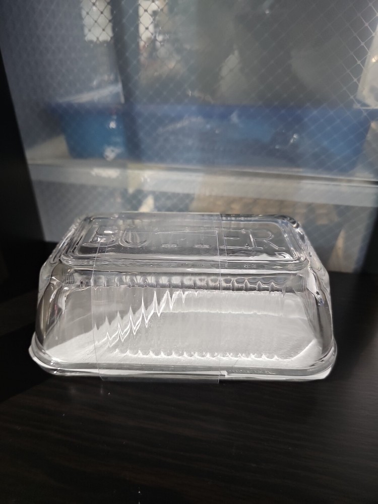 Amici Home Classic Glass Butter Dish, 7" Length