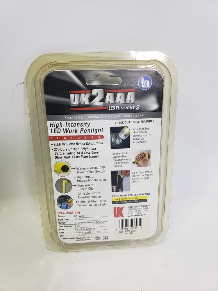 Underwater Kinetics UK2AAA LED Penlight Made In USA