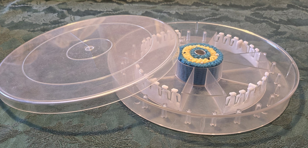 Thread Master Round Clear Sewing Organizer, 11+ inches in diameter