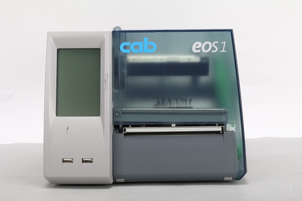 Cab EOS1/300 Touchscreen LCD Display Barcode Label Printer Compact Spaces AS IS