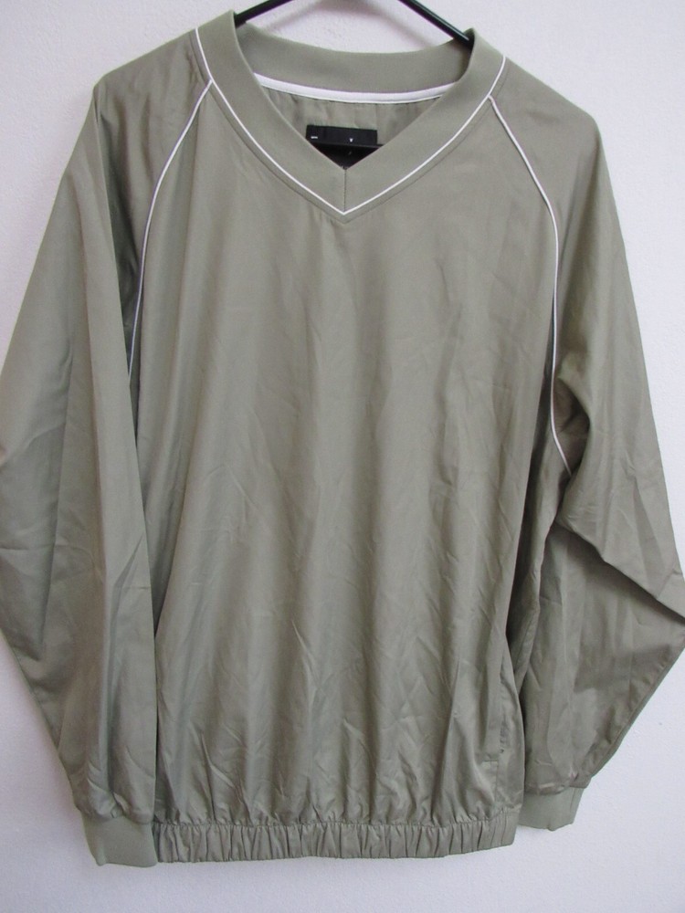 Footjoy Green Long Sleeve Pullover Golf Windbreak Track Jacket Large