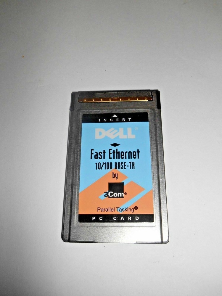DELL PC CARD Fast Erthernet 10/100 BASE -TX by 3COM Parallel Tasking 3CCFE575BTD