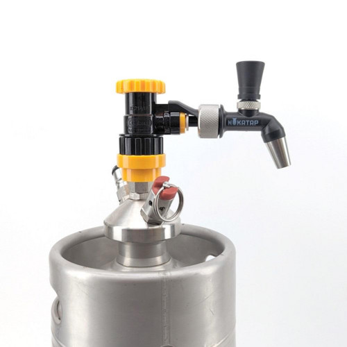 NukaTap Mini Beer Faucet Assembly Kit | Flow Control Ball Lock Quick Disconnect
