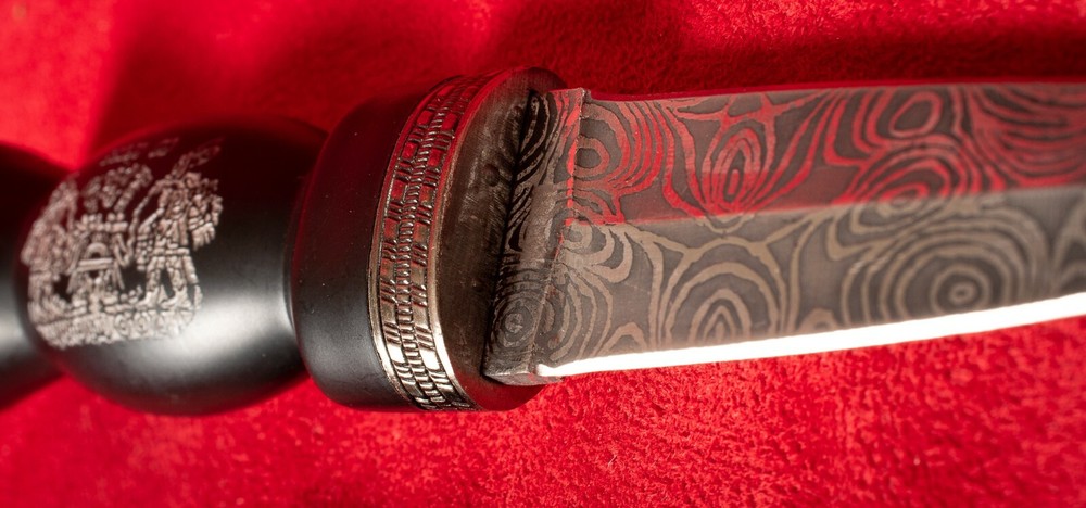 Knife, Scottish/Central American Motif