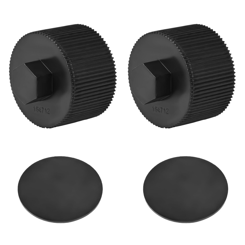 2 Pack 154712 Sand Filter Drain Cap with Gasket, Replacement for Black