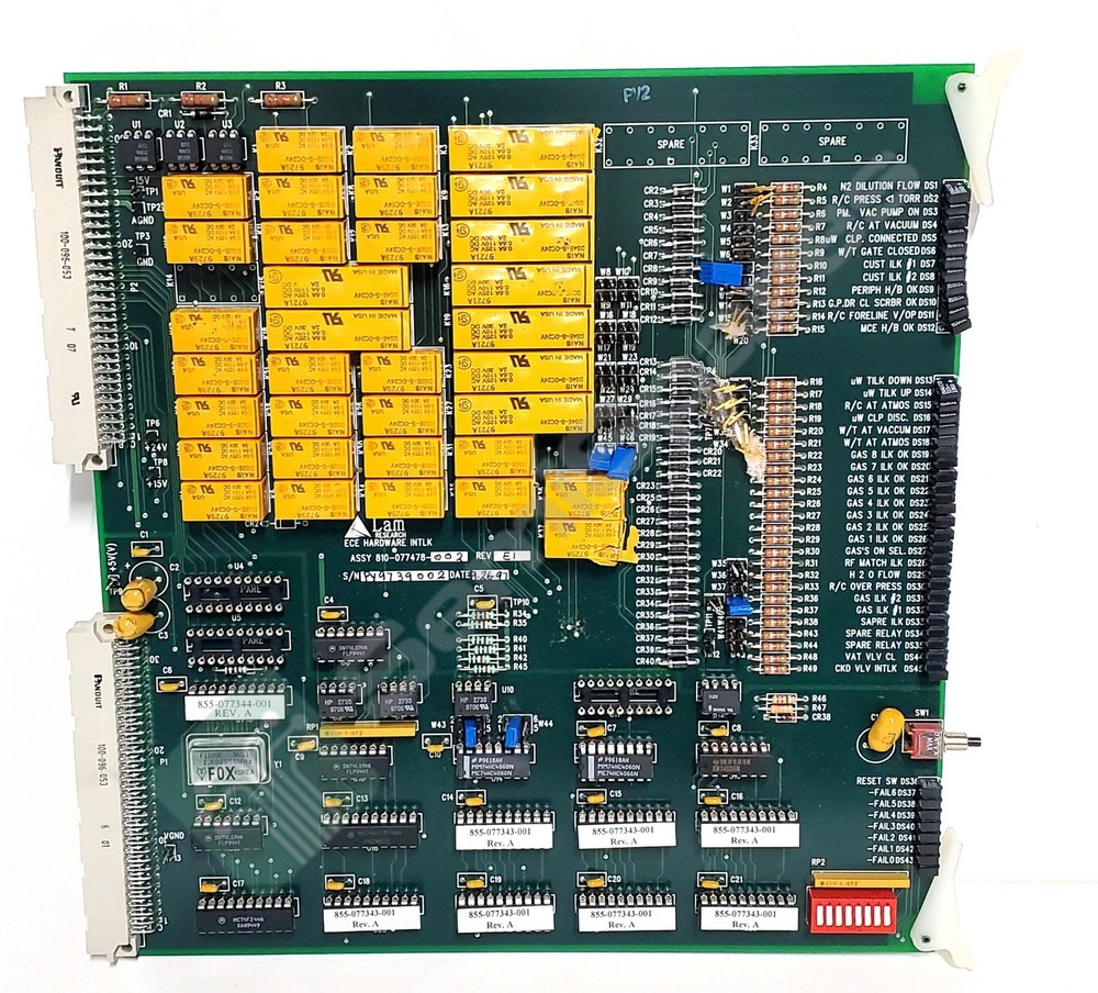 LAM 810-077478-002 ECE HARDWARE INTLK PCB ASSY (AS-IS)