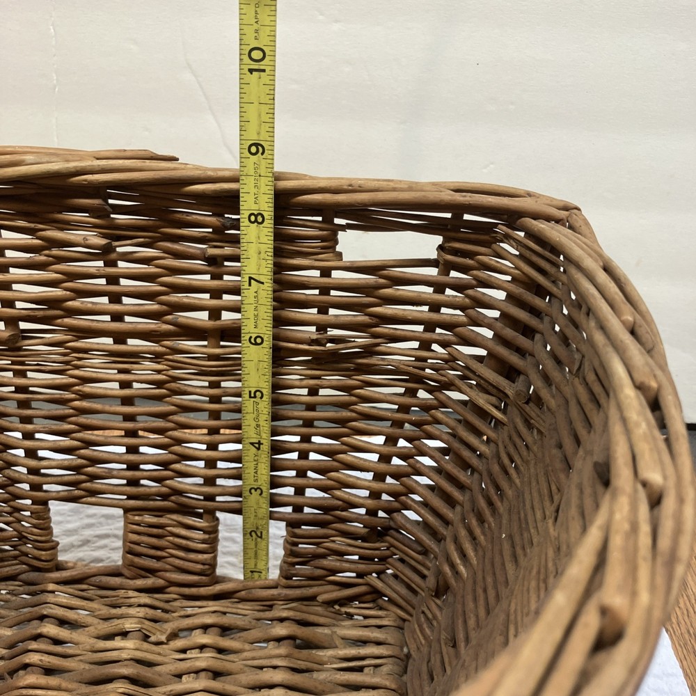 Older Wicker Bike Basket Handlebar Bicycle Basket