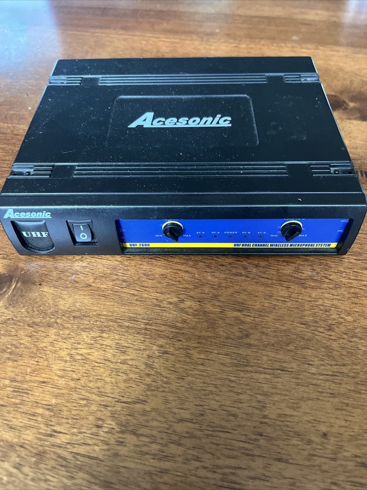Acesonic UHF-2600 UHF Dual Channel Wireless Microphone System