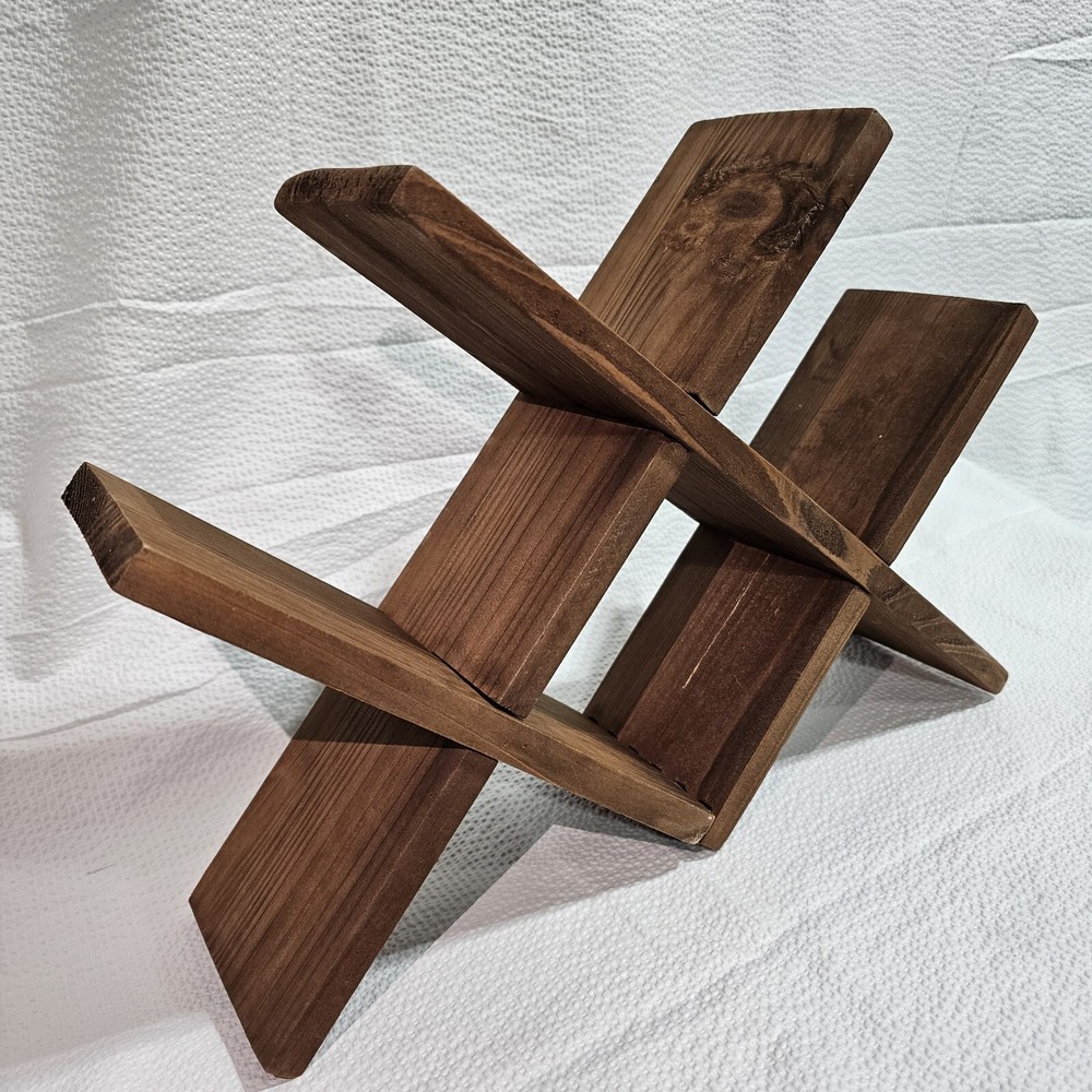 Wine Rack With Coasters Real Wood Rustic Design New