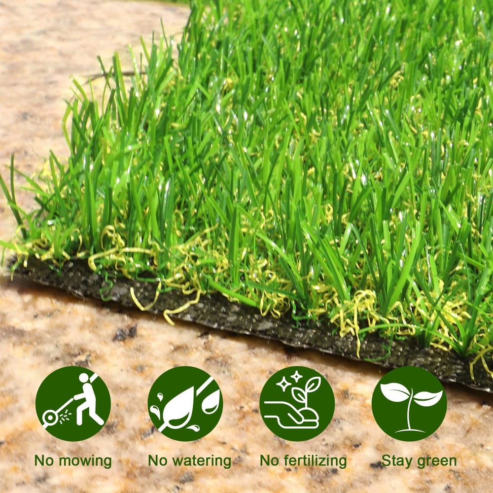 Weidear Artificial Turf Grass 4 ft x 6 ft, 4' x 6' (Rectangular), Green