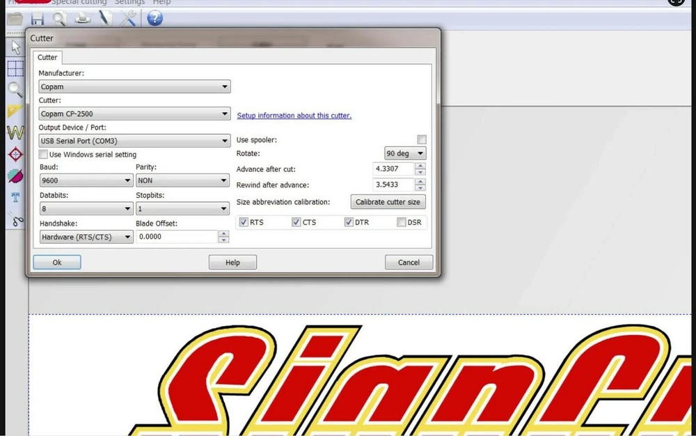 Sign Cut Pro USB | 32-Bit PC & Laptop Software for Sign Making Subscription Free