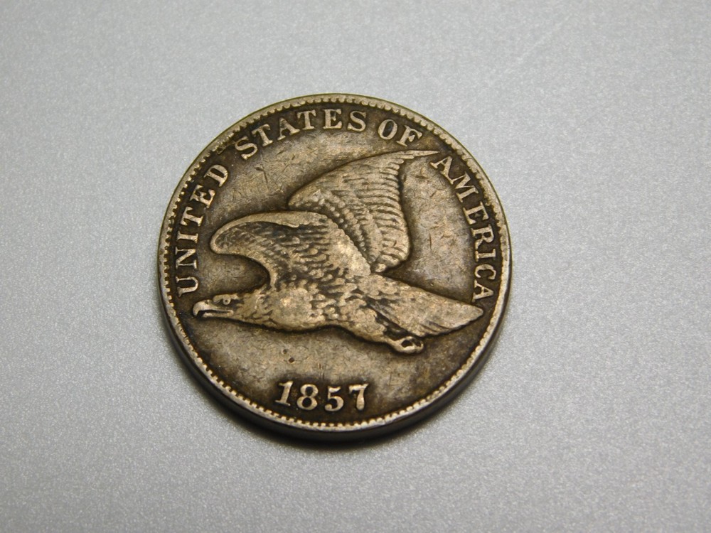 OLD US COINS 1857 FLYING EAGLE  CENT PENNY
