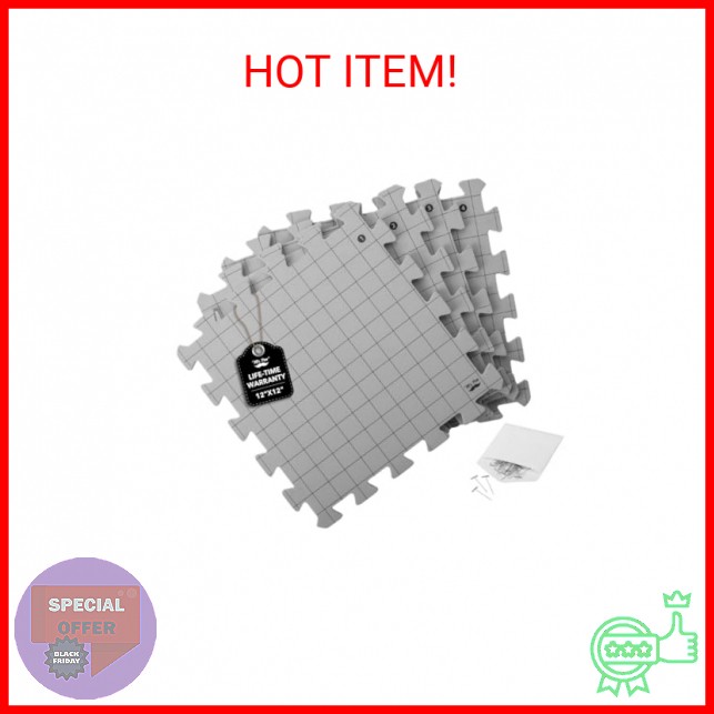 Mr. Pen- Interlocking Blocking Mats, 12”x12”, 4 Pack, Blocking Mats for Knitting