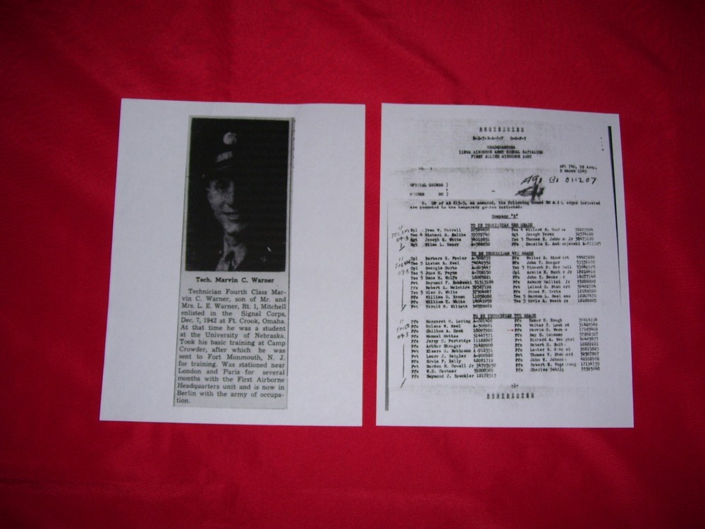 WWII NAMED RESEARCHED AIRBORNE UNIFORM COMPLETE GROUPING WITH BRING BACKS