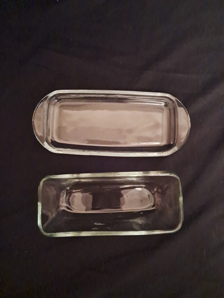 Clear Glass Butter Dish With Lid
