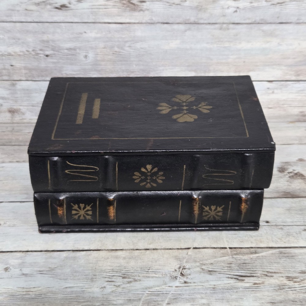 Faux Books Decorative Leather Storage Box