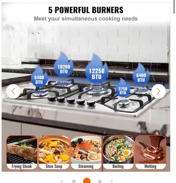 Vevor Countertop Gas Ranges
