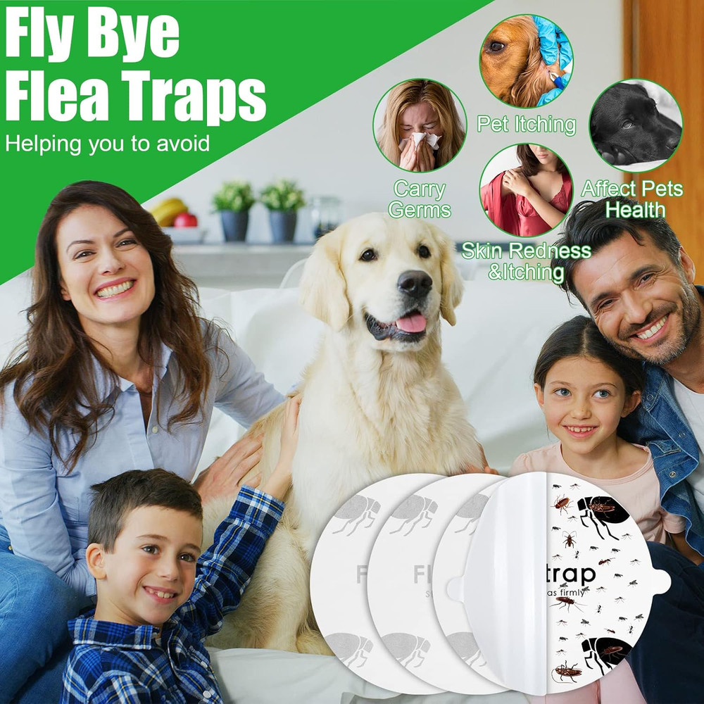 Flea Trap Refill Discs Sticky Fly Trap Refill Glue Board Refills Double Layer Ad