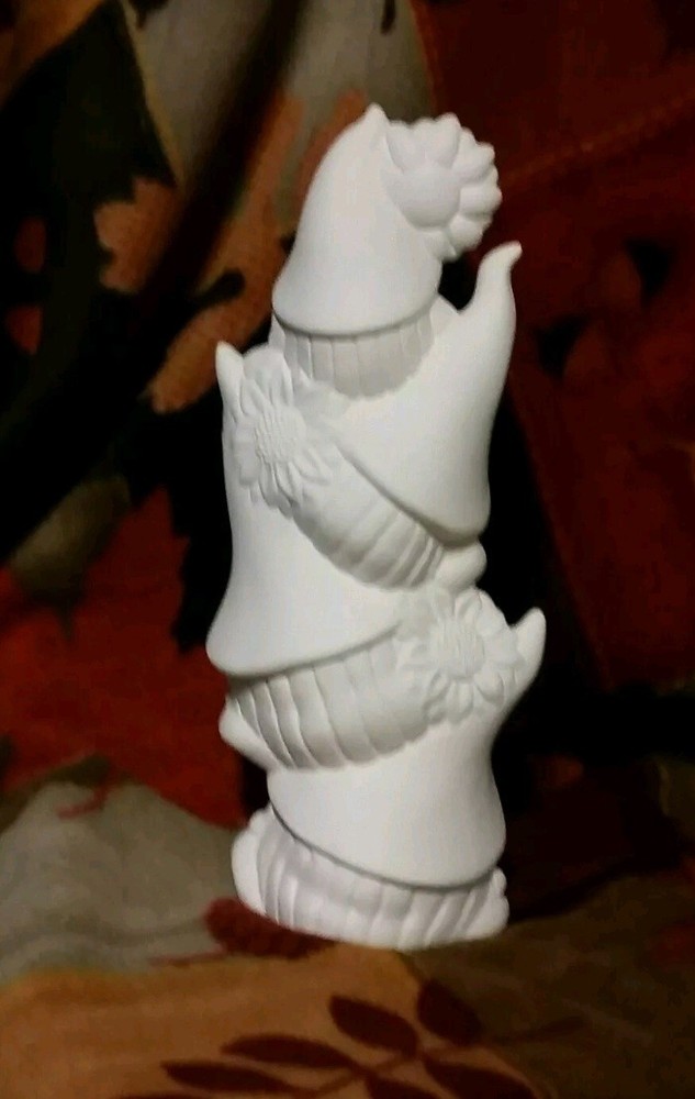 Ceramic Bisque~~~ Ready to Paint~~~ Sunflowers and Gnome Stack