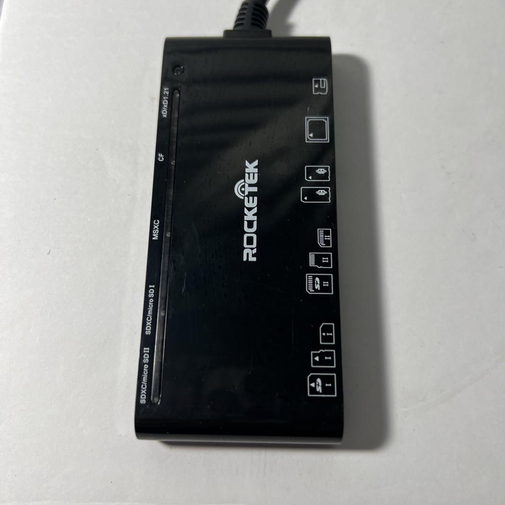 7-IN-1 Multi Card Reader, Rocketek USB Type A, C, & MORE Memory Card Reader