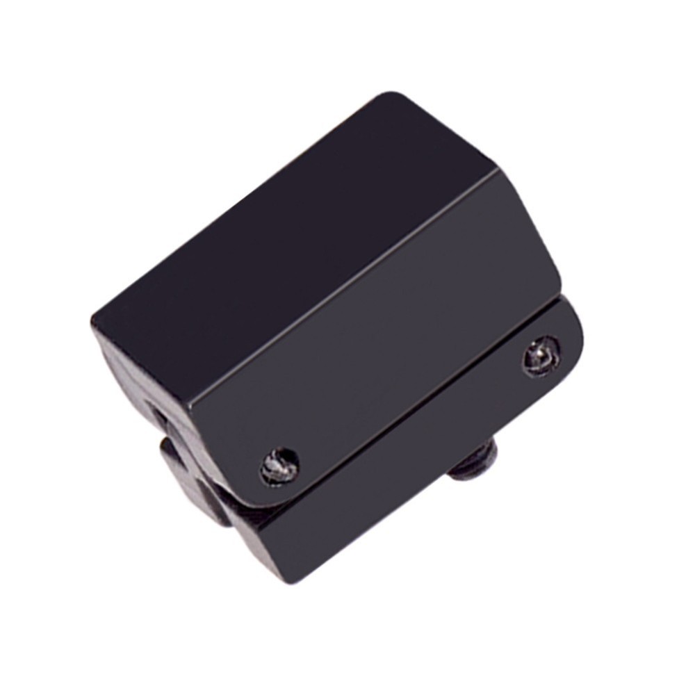 Black Fixed 6 String Guitar Bridge: Easy Install Roller Saddle for Electric