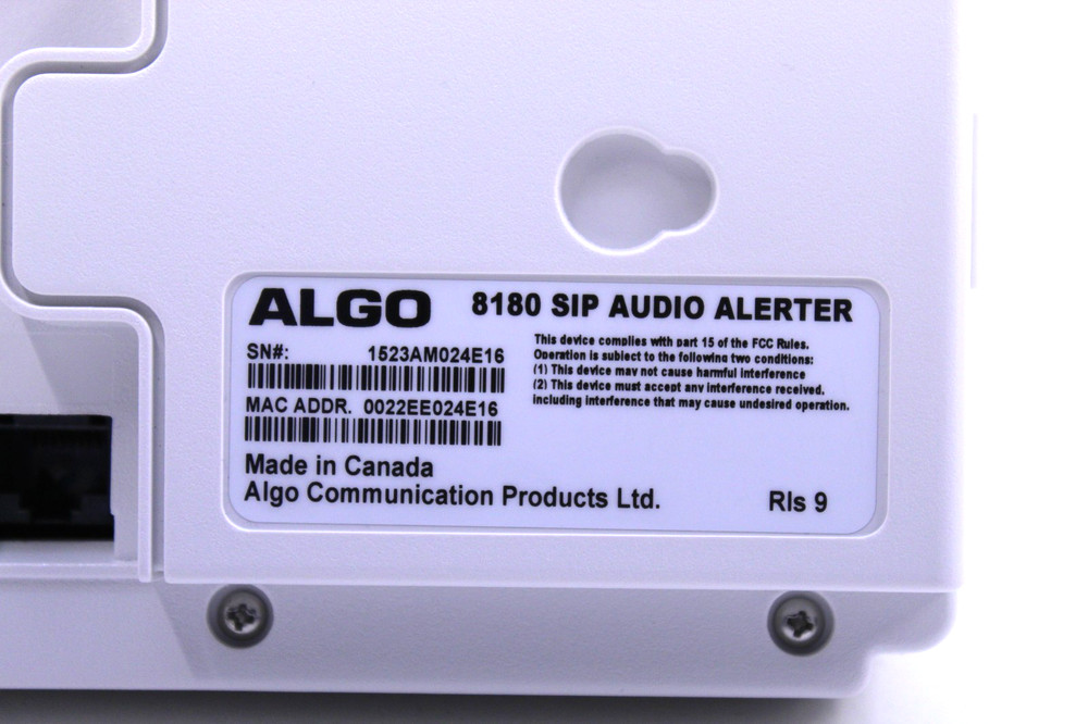 ALGO 8180 SIP Audio Alerter, Used & Tested