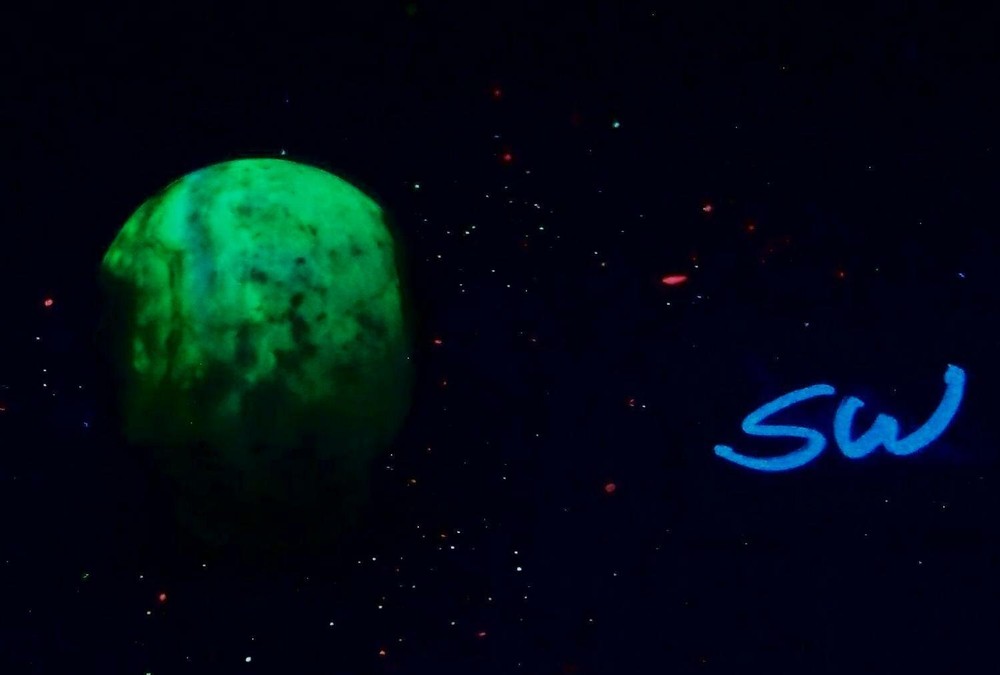 Fluorescent Chalcedony 35mm Sphere for Collection 4765