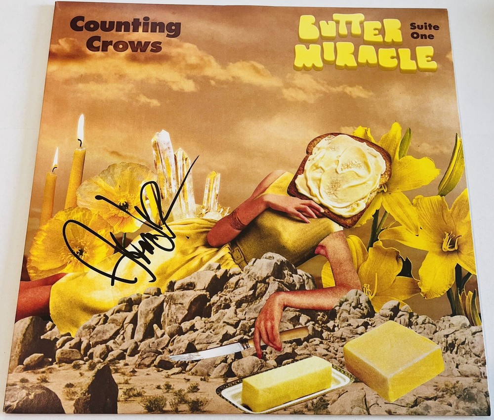 ADAM DURITZ SIGNED COUNTING CROWS BUTTER MIRACLE SUITE ONE LP VINYL RECORD JSA