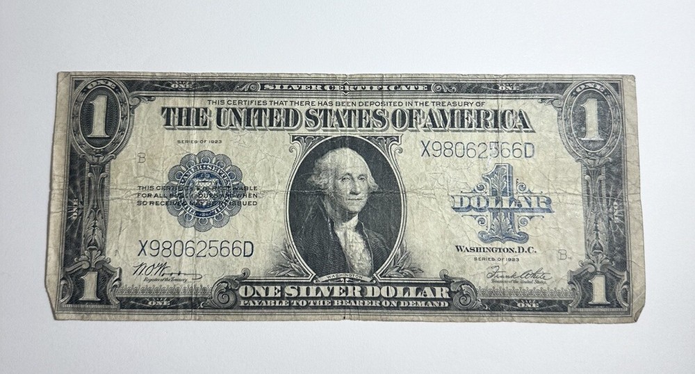 1923 $1 Silver Certificate Large Note #92826