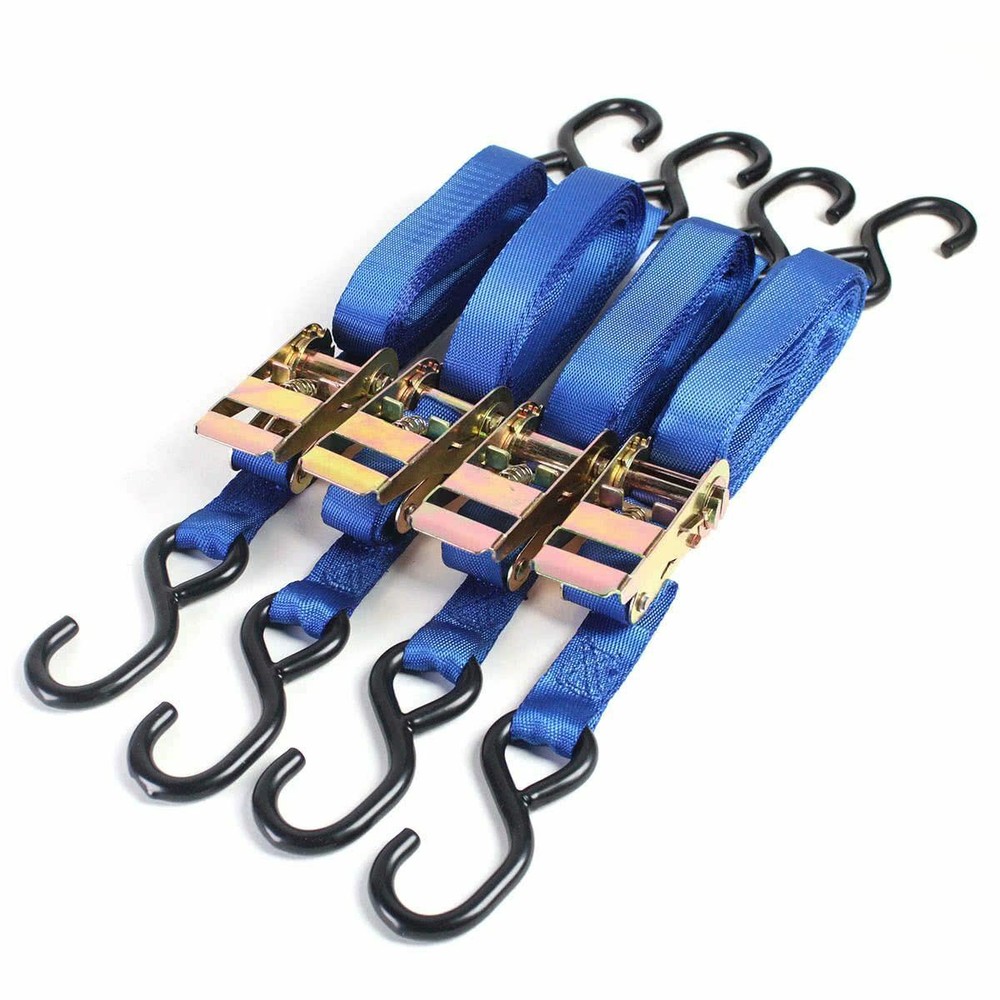 4 Pack Strong Ratchet Tiedown Straps