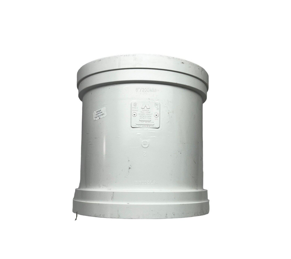 EGOUT- PVC-PSM SEWER DRAIN 8"  GASKETED STOP COUPLING