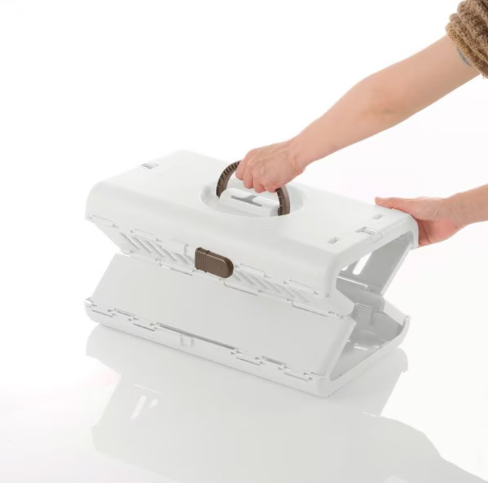 Richell Foldable Pet Carrier, White, Extra Small, Open Box