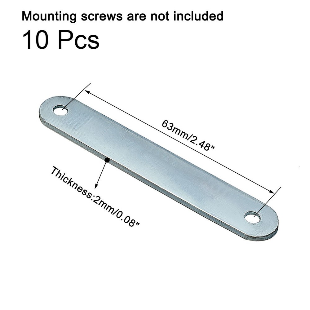 76mmx12mm flat mending angle bracket connector bracket 10pcs