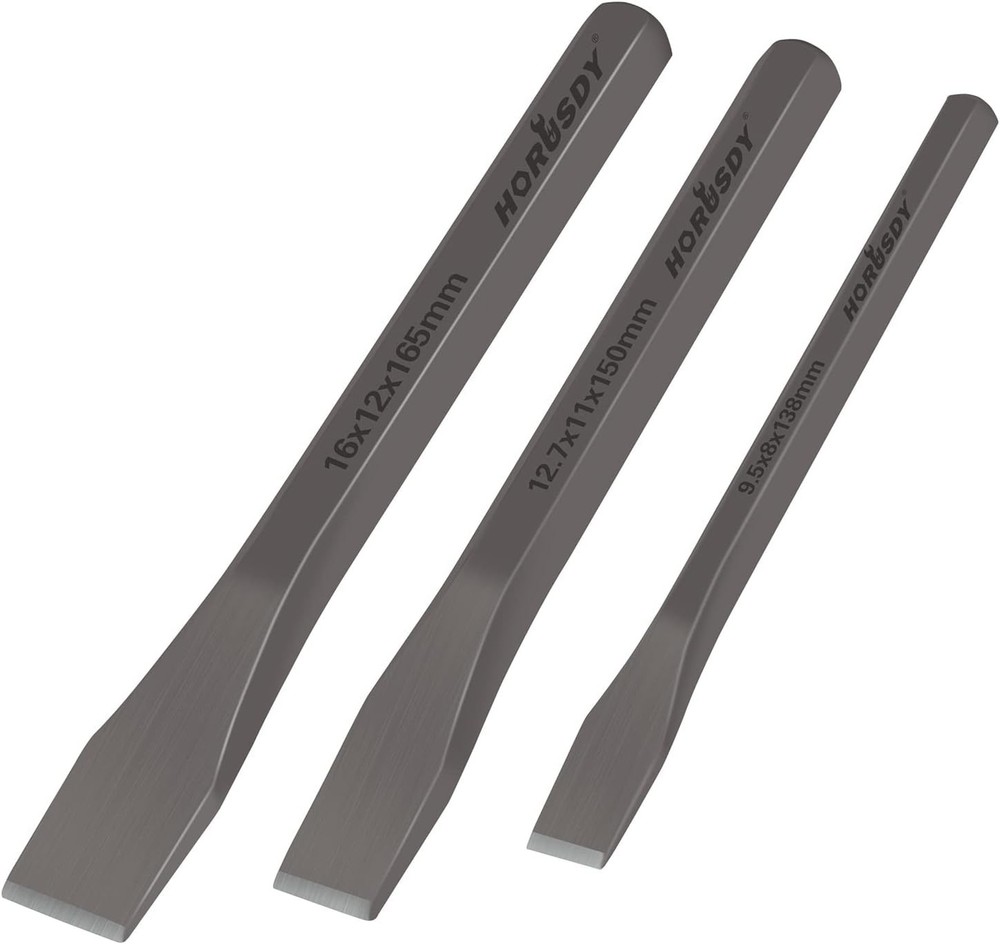 HORUSDY Cold Chisel Set - 3-Piece Heavy Duty