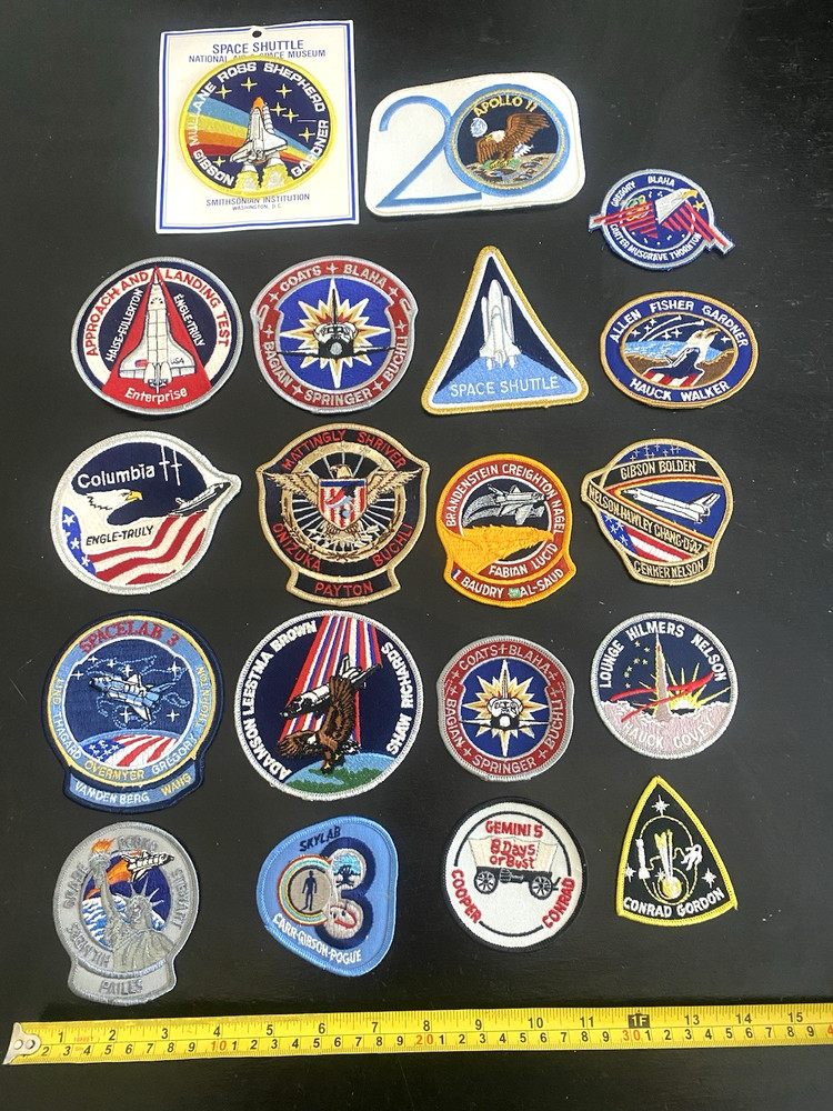 19 Space Patches Mixed Lot