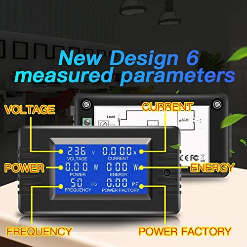 AC Current Voltage Amperage Power 1 Piece AC 100A Meter(Split Core Transformer)