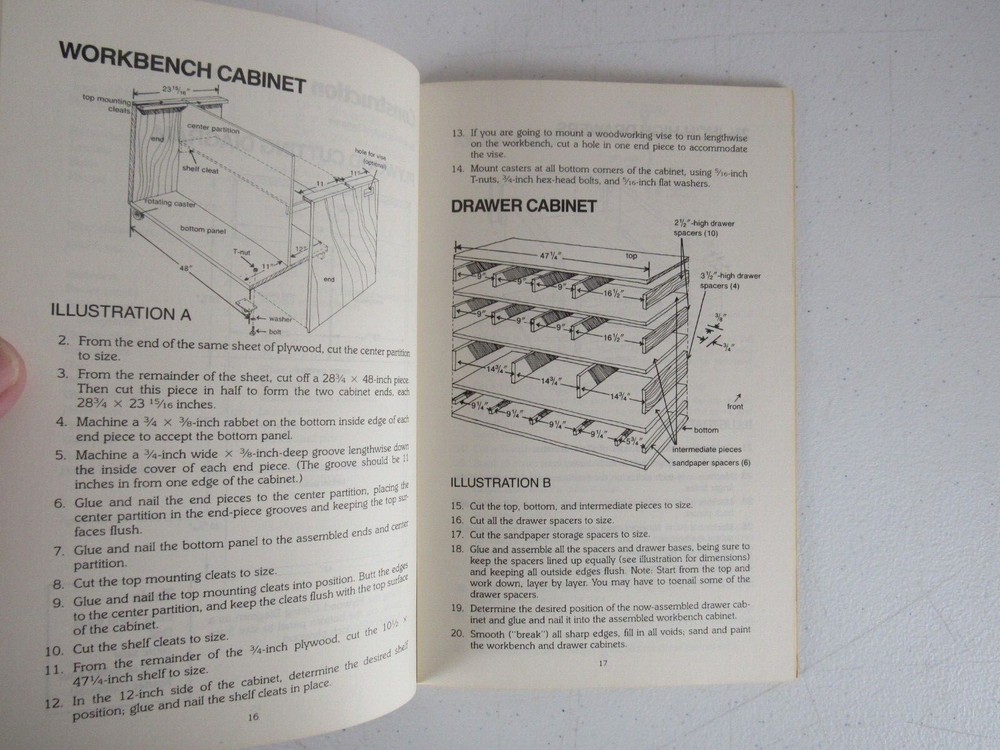 The Efficient Workshop by Rodale Press 1982 Woodworking Paperback Tools