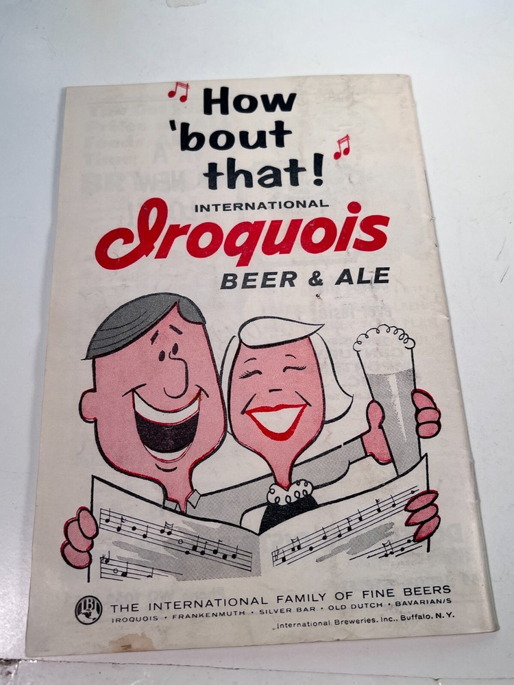 1958 Buffalo Bisons Minor League Baseball Program Unscored