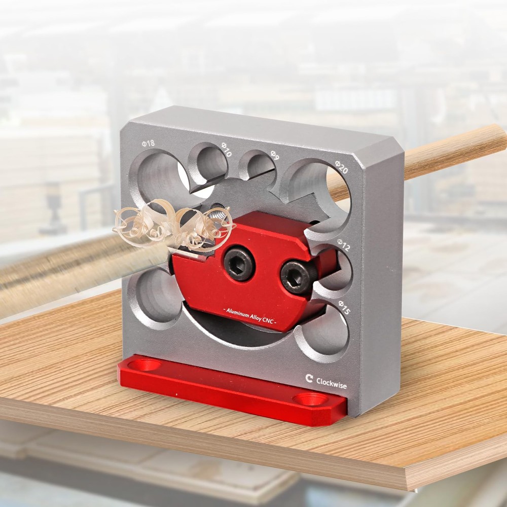 Adjustable Drill Milling Dowel Round Rod Auxiliary Tool with Carbide Blade, E...