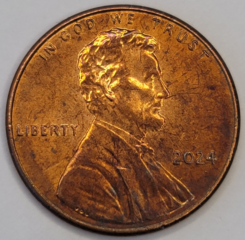 2024 Lincoln Shield Cent - Naturally Toned