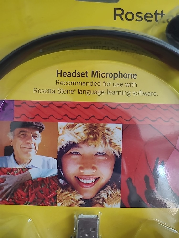 NEW Rosetta Stone Headset Microphone USB For Language Learning Software