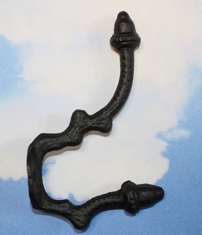 2-ANGULAR ACORN DOUBLE Wall Hooks,Fall Home Decor,Country Kitchen Decor,H-19