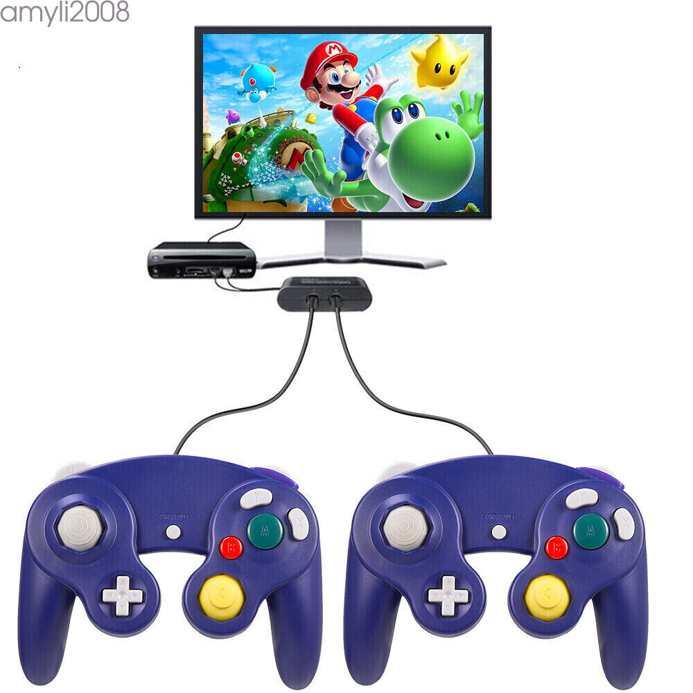 Wireless Game Controller W/ Adapter /Wired For Gamecube Retro Classic GC NGC