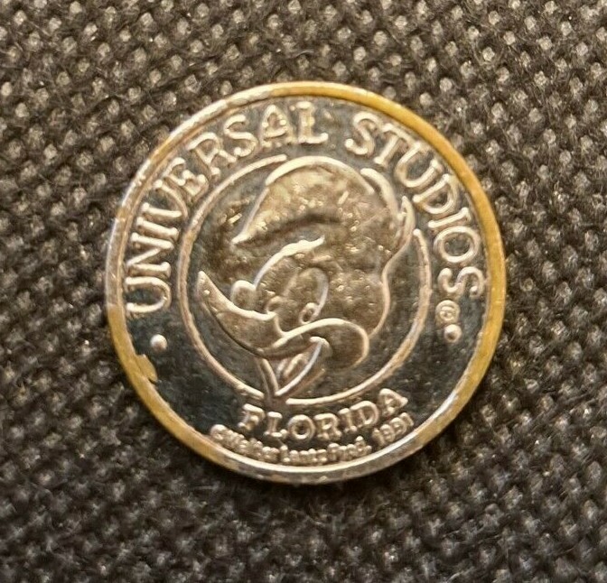 1991 NAMCO UNIVERSAL STUDIOS FLORIDA TOKEN! e2671UXX