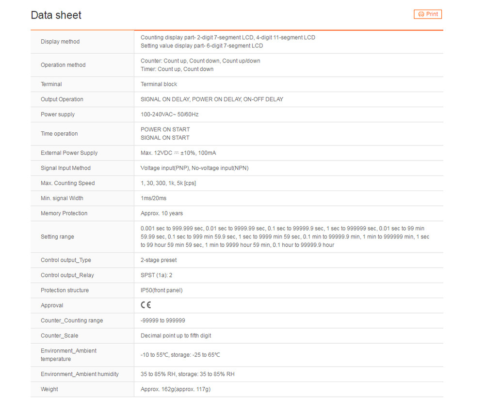 Autonics CX6S-2P4 Counters Standard type New 1PCS #