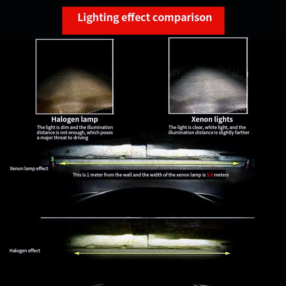 Light Bulbs 2Pcs H11 Halogen Car Headlight 55W 12V Auto Low-Beam Driving Lights